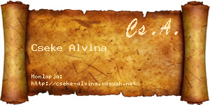 Cseke Alvina névjegykártya